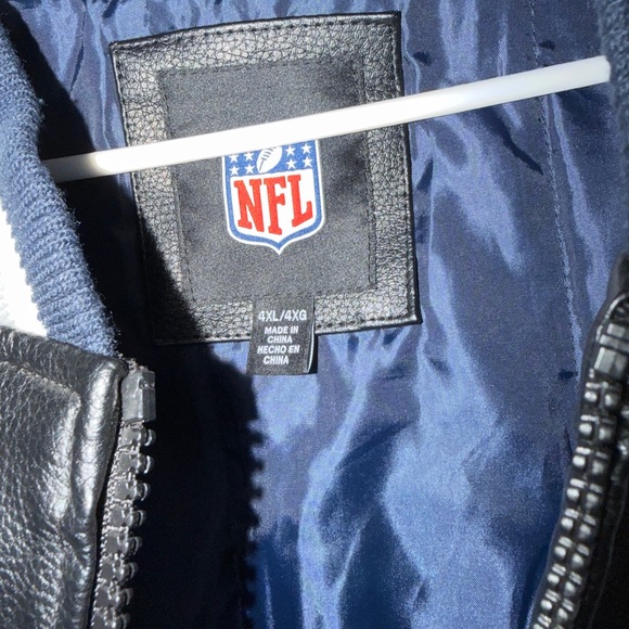 NFL Dallas Cowboys Black and Gray Varsity Jacket - Picture 2 of 5